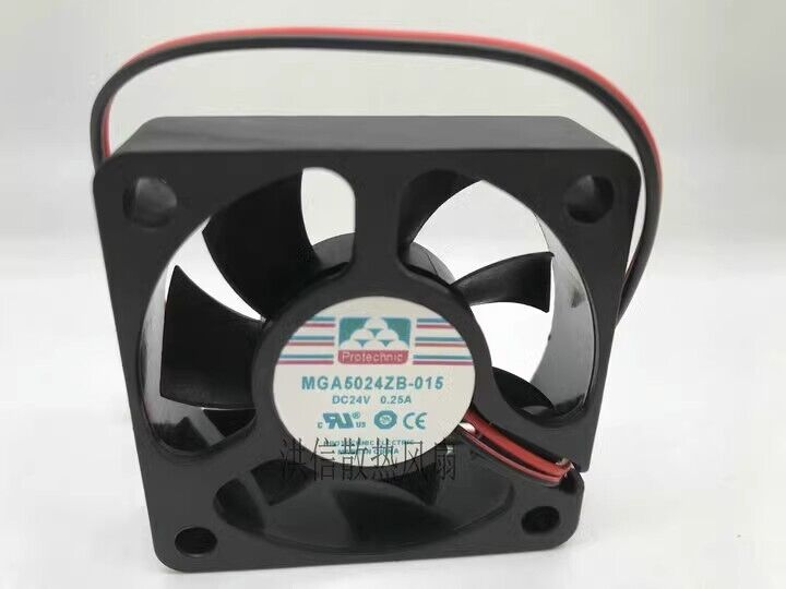 new 1 PCS fan DC24V 0.25A 5015 5cm 2 wire MGA5024ZB-O15 - MGA