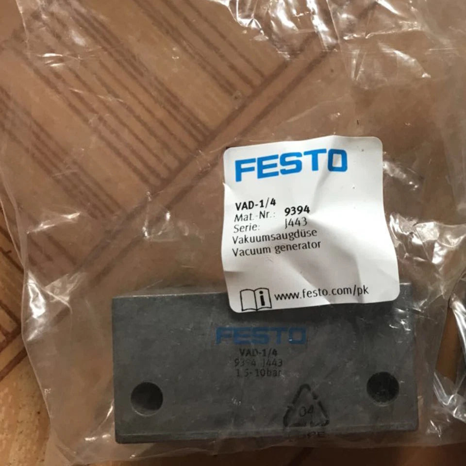 new Festo VAD-1/4 9394 Vacuum Generator One VAD1/4