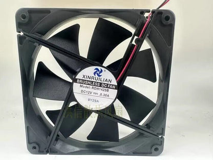 new 1 pcs Fan cooling fan DC12V 0.30A 14025 14CM 2 wire RDH1425B - RITEK