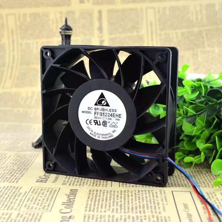 new 1PC Delta FFB1224EHE-F00 12038 12CM 24V 1.5A Inverter Fan - DELTA