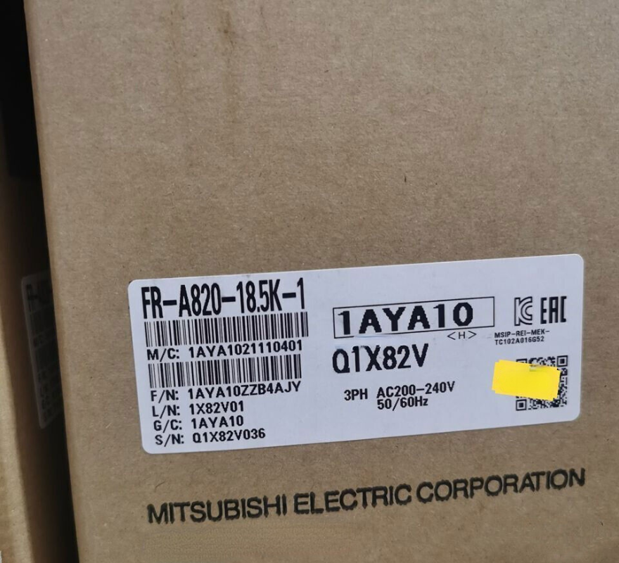 new One Mitsubishi FR-A820-18.5K-1 Inverter FRA82018.5K1 ping - MITSUBISHI