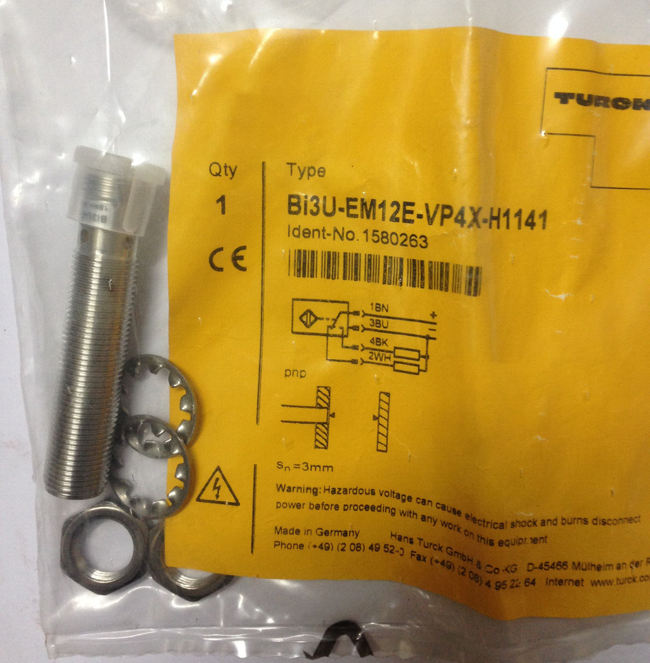 new 1PC  TURCK Bi3U-EM12E-VP4X-H1141 Proximity Sensor Expedited Shpping