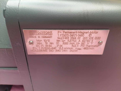 1PCS 1FT5072-1AF71-1AB0 Electric Motor - INNOVATIVE MOTORS