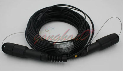used 150M LC-LC UPC SM Duplex Armored Field TPU Optical Patch Cord Waterproof Head - KOEED [5]