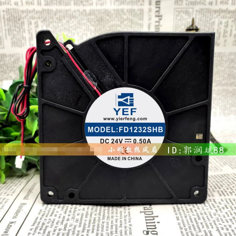 used 1 pcs turbo blower cooling fan FD1232SHB DC24V 0.50A 12cm - DELTA [1]