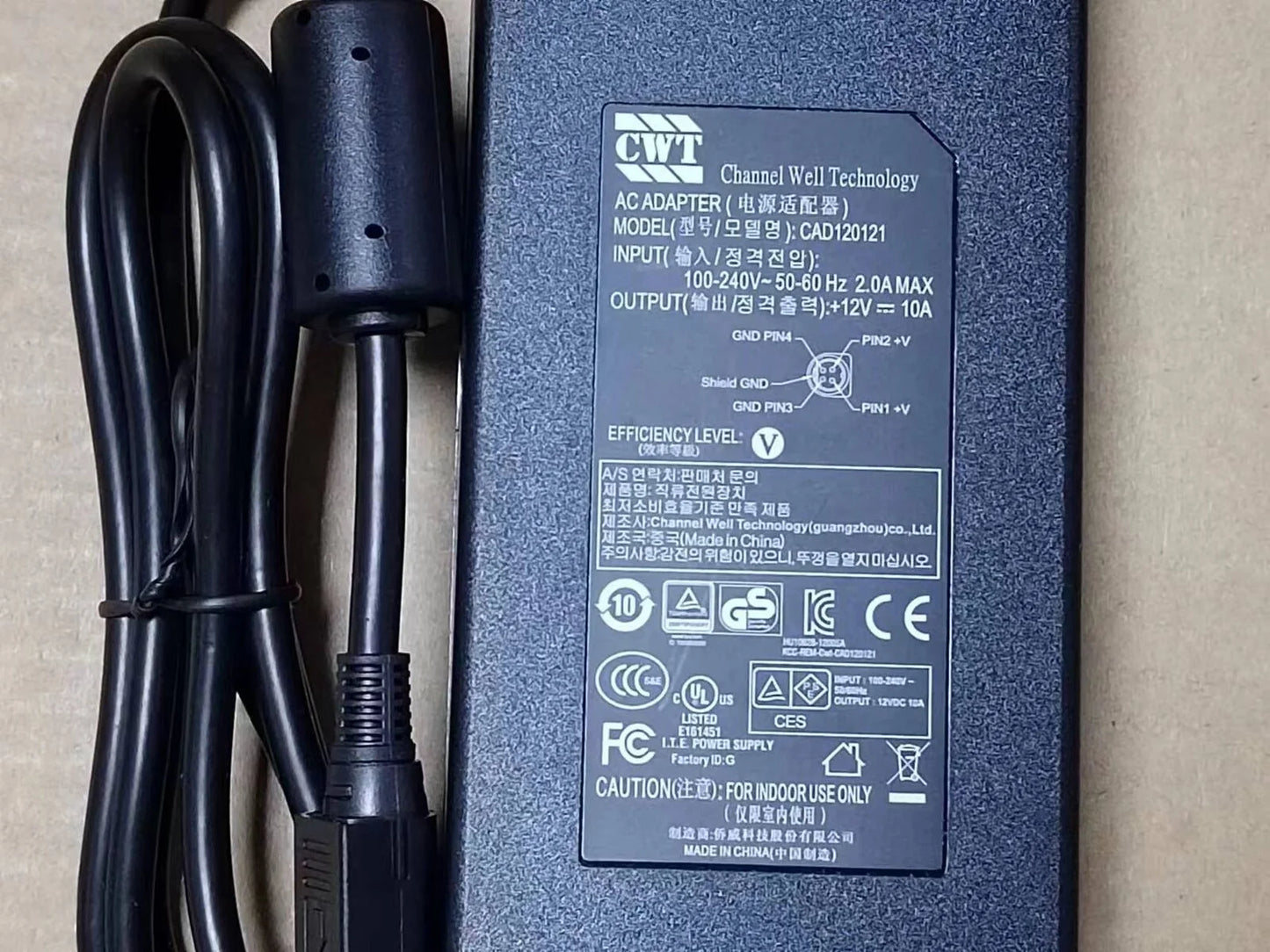 used 4-Pin AC Adapter Power Supply for QNAP TS-932X-2G, TS-412 Turbo NAS Server - QINETICS & QNAP [1]