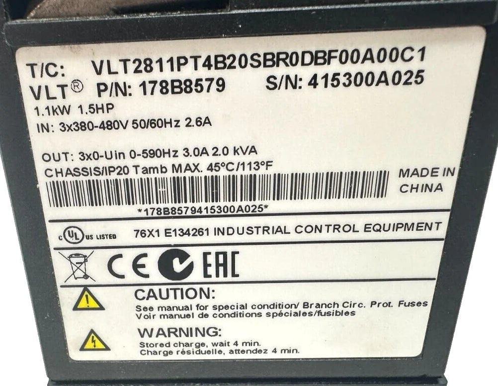 used Danfoss VLT 2800 178B8579 Drive - DANFOSS [1]