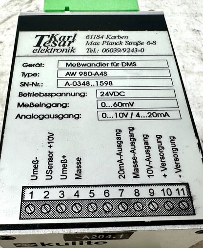 used Karl Tesar AW 980-A4S *No Terminal* - KARL TESAR [3]