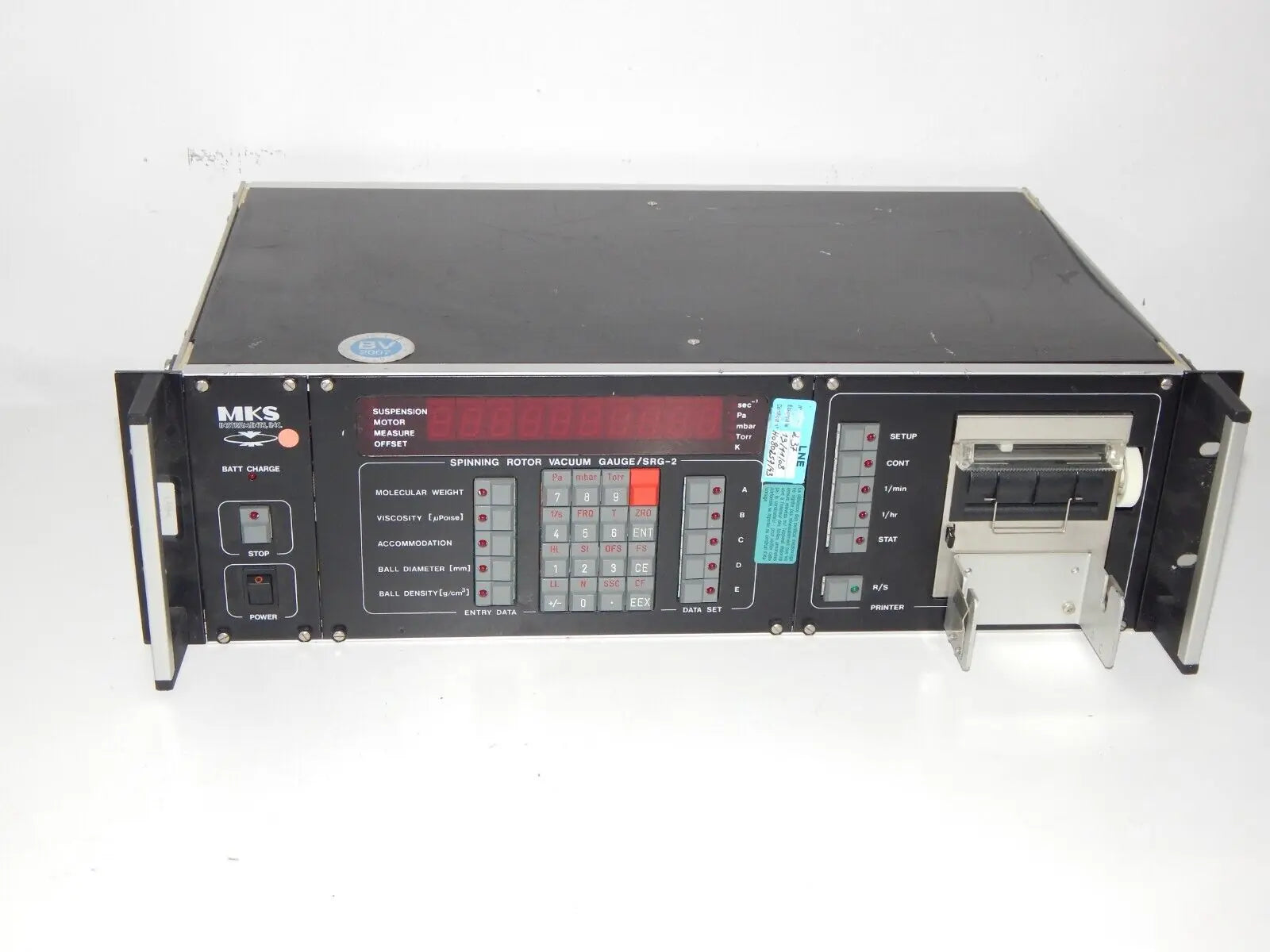 used MKS Instruments SRG-2 Spinning Rotor Vacuum Gauge Controller - MKS INSTRUMENTS [1]