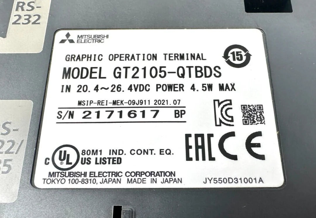 used Mitsubishi GT2105-QTBDS HMI - MITSUBISHI [3]