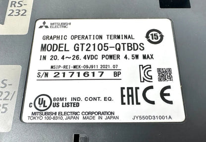 used Mitsubishi GT2105-QTBDS HMI - MITSUBISHI [3]