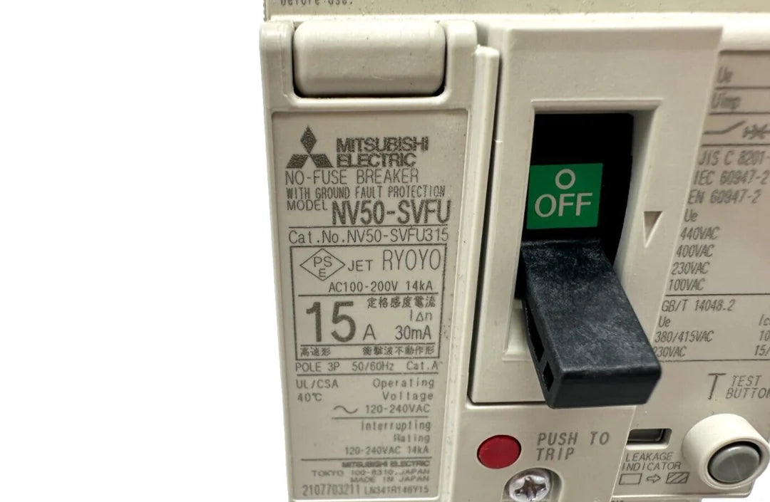 used Mitsubishi NV50-SVFU315 Circuit Breaker - MITSUBISHI [2]