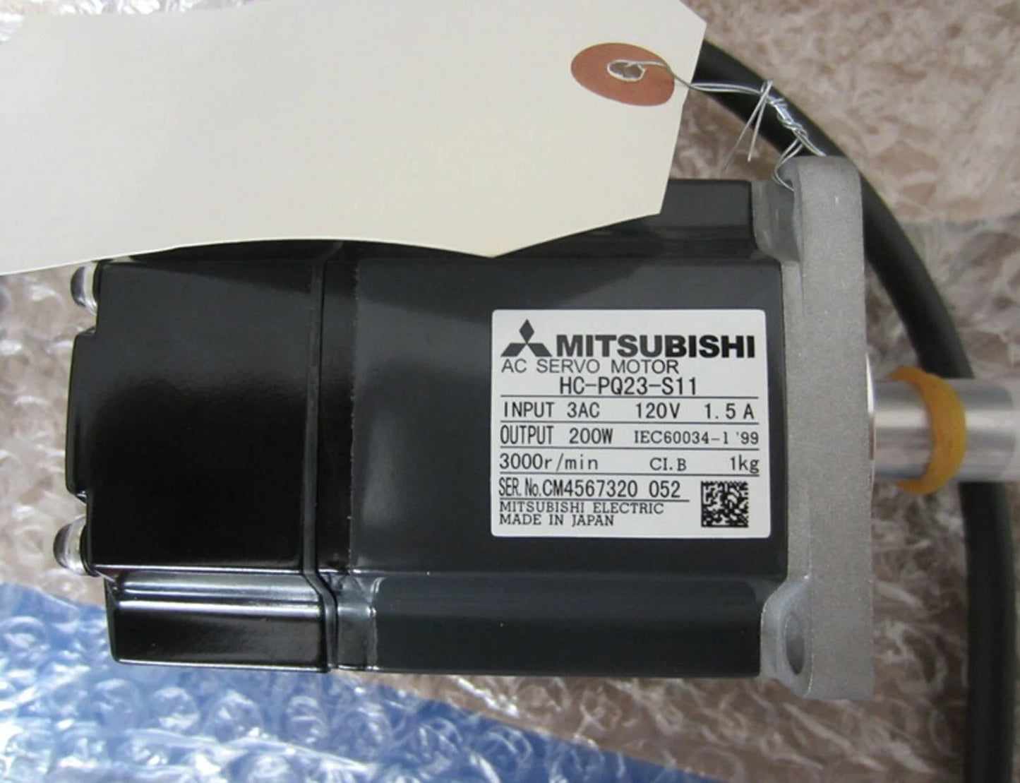 used Mitsubishi servo motor HC-PQ23-S11 tested in good condition - MITSUBISHI [2]