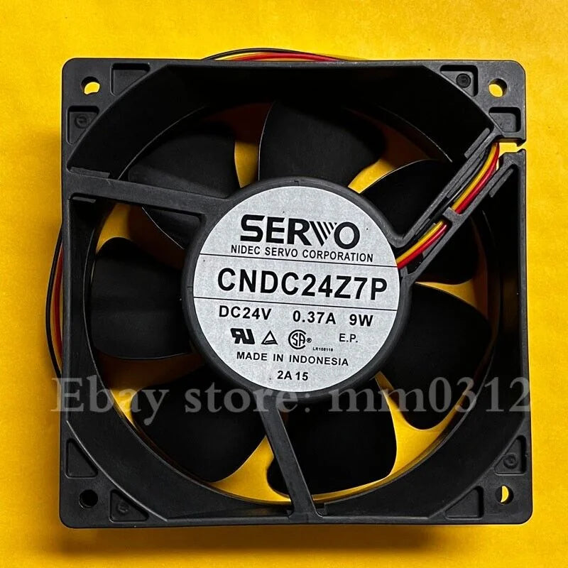 used SERVO CNDC24Z7P DC24V 0.37A 9W 3-wire axial cooling fan - SERVO [1]