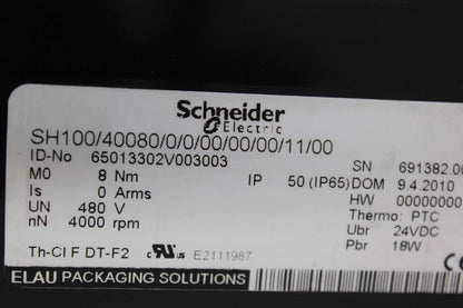 used Schneider SH100/40080/0/0/00/00/00/11/00 Motor - SCHNEIDER ELECTRIC [4]