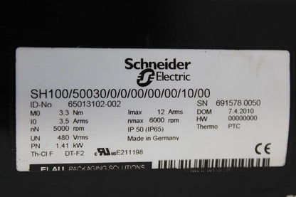 used Schneider SH100/50030/0/0/00/00/00/10/00 Motor - SCHNEIDER ELECTRIC [4]