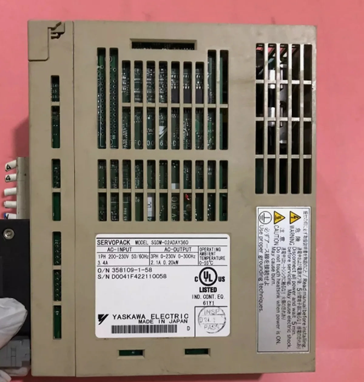 used & Tested YASKAWA SGDM-02ADAY360 Servo Driver - YASKAWA [1]