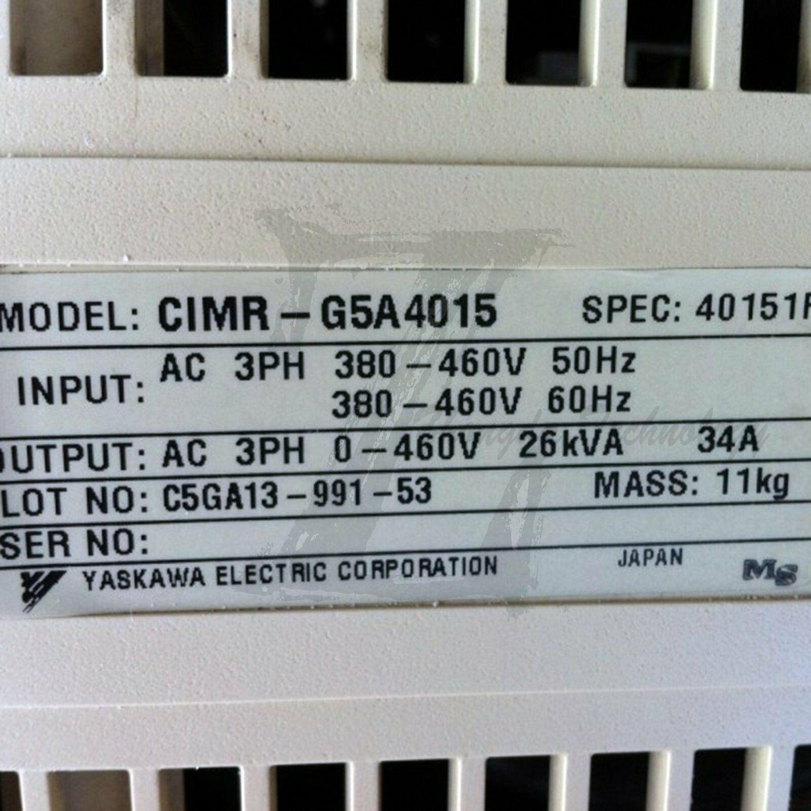 يستخدم العاكس ياسكاوا 616G5 سلسلة CIMR-G5A4015 15KW