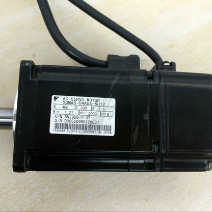 Used Yaskawa Servo Motor SGMAS-04AGA-SU12 good test - YASKAWA