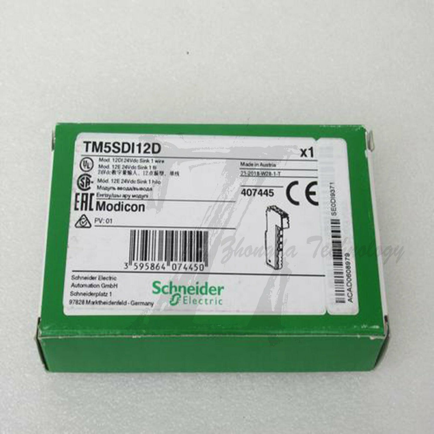 Schneider TM5SDI12D : Digital Input Module - 12I - 24V DC sink - 1 wire - SCHNEIDER