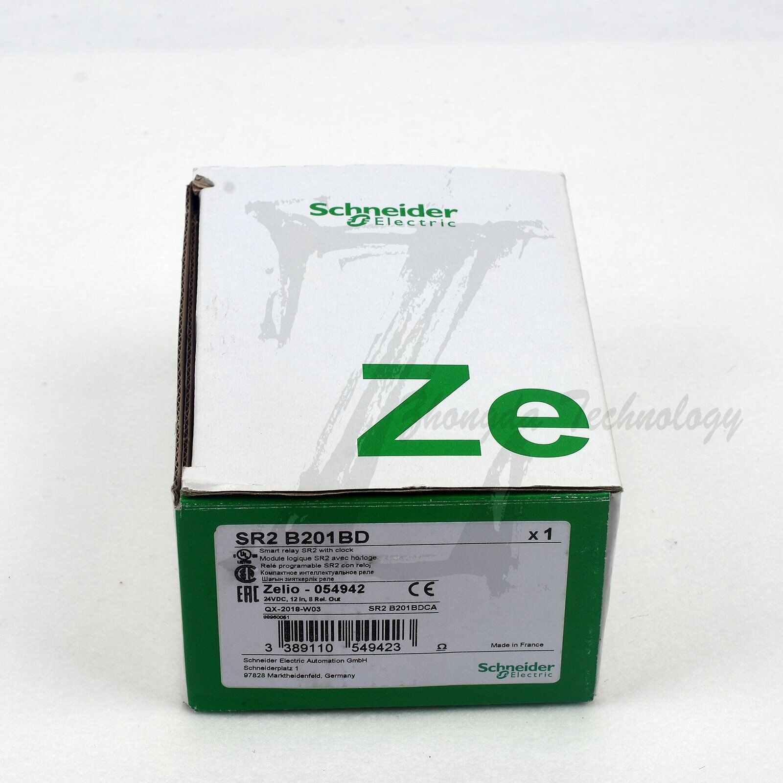 Schneider SR2B201BD logic controller DC24V 12 6-channel AI input 8 relay output - SCHNEIDER