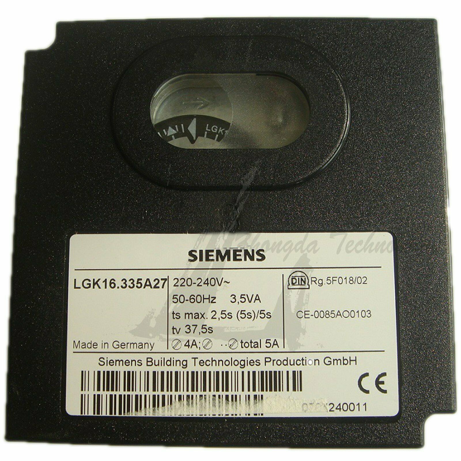 Siemens, Gas Burner Control for Flame Detector QRA53, 110 V, 5 A，LGK16.335A27 Siemens