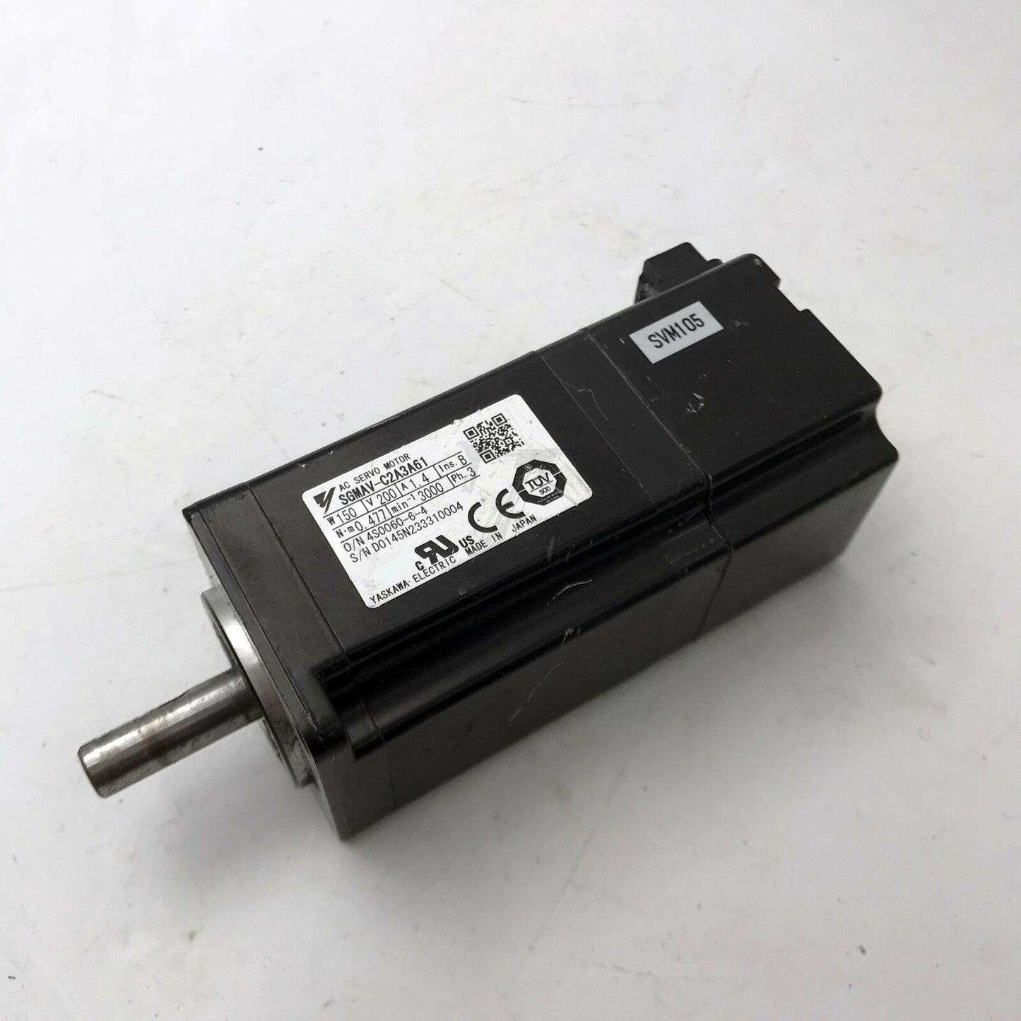 Used Yaskawa servo motor SGMAV-C2A3A61 Tested In Good Condition - YASKAWA