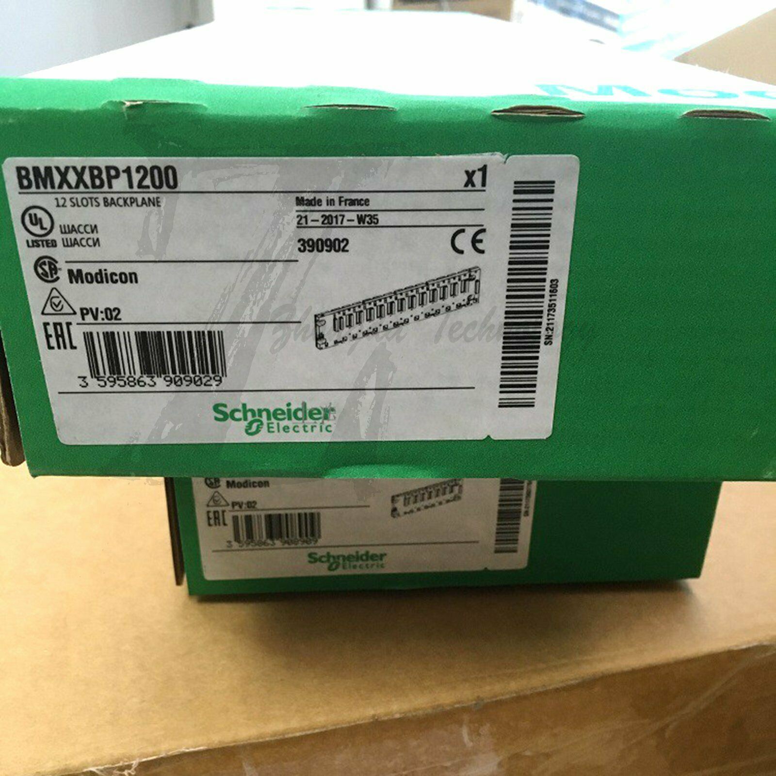 Schneider BMXXBP1200: 12-slot rack, power supply does not occupy slots - SCHNEIDER