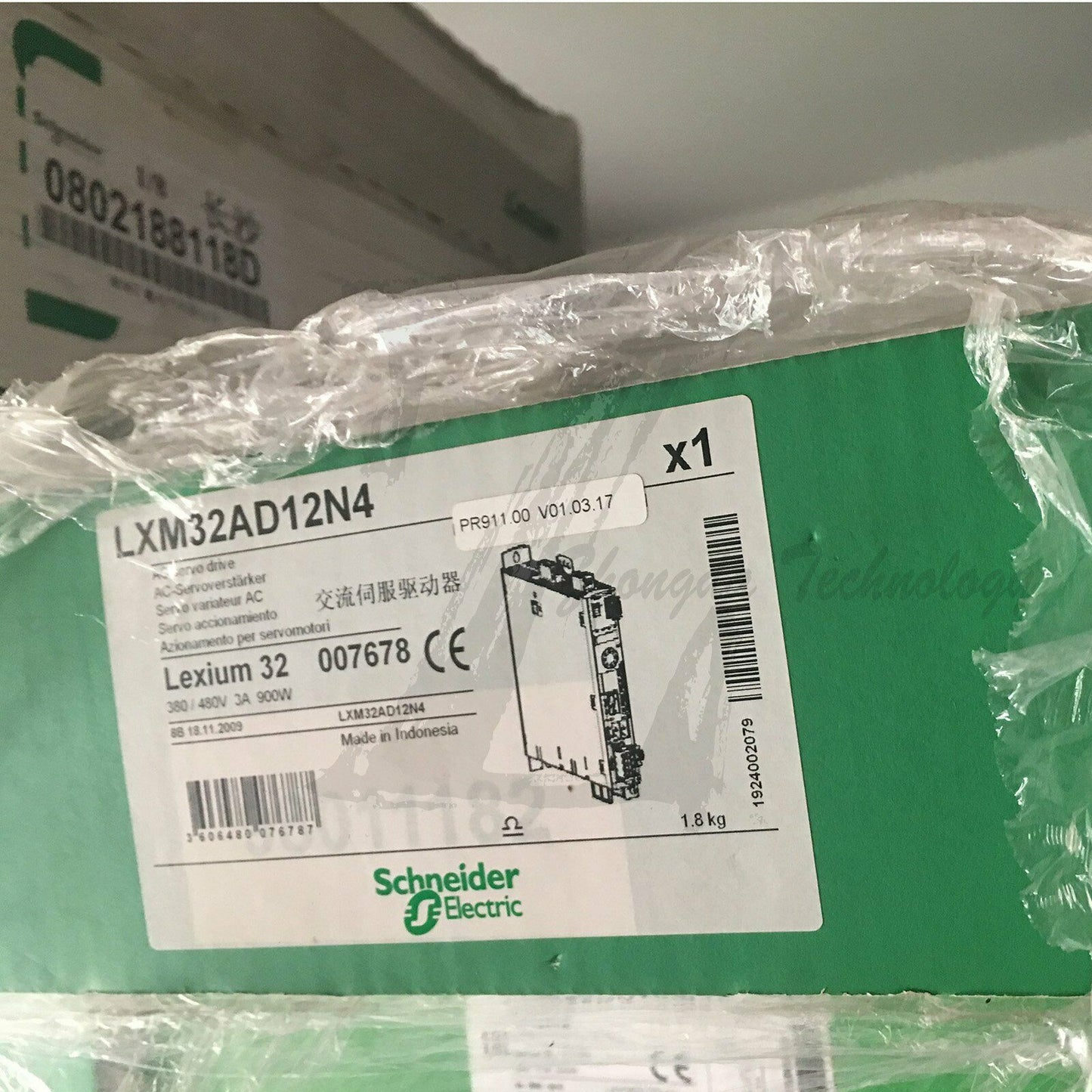 Schneider LXM32AD12N4 Driver 12A RMS Peak Current 3 Phase 480V - SCHNEIDER