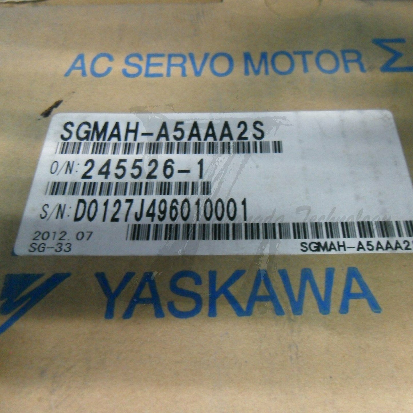 NEW Yaskawa AC Servo Motor SGMAH-A5AAA2S - YASKAWA
