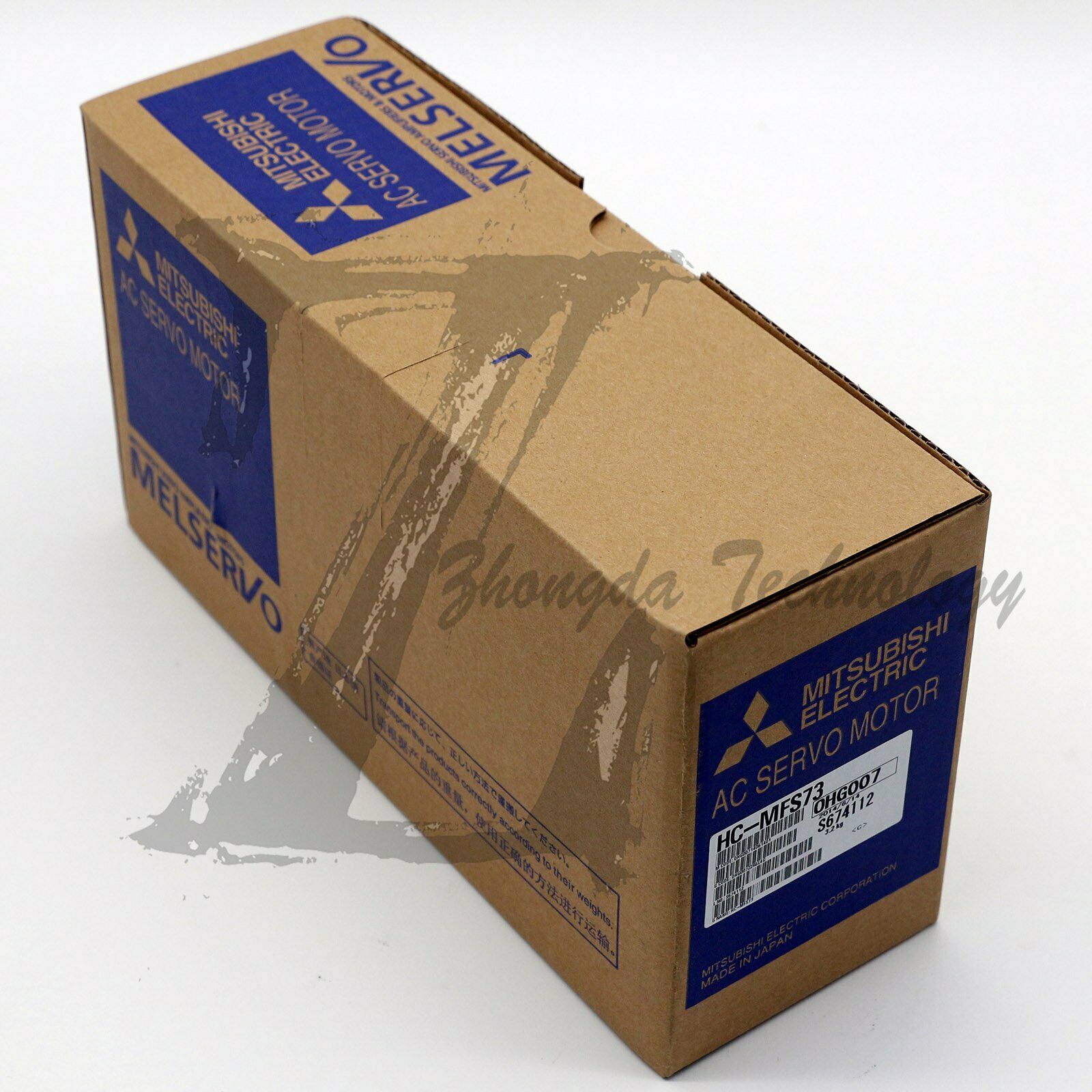 Mitsubishi Servo Motor 0.75 kW 200 V & 400 V 18 A 4500 rpm 2.4 Nm HC-MFS73 - MITSUBISHI