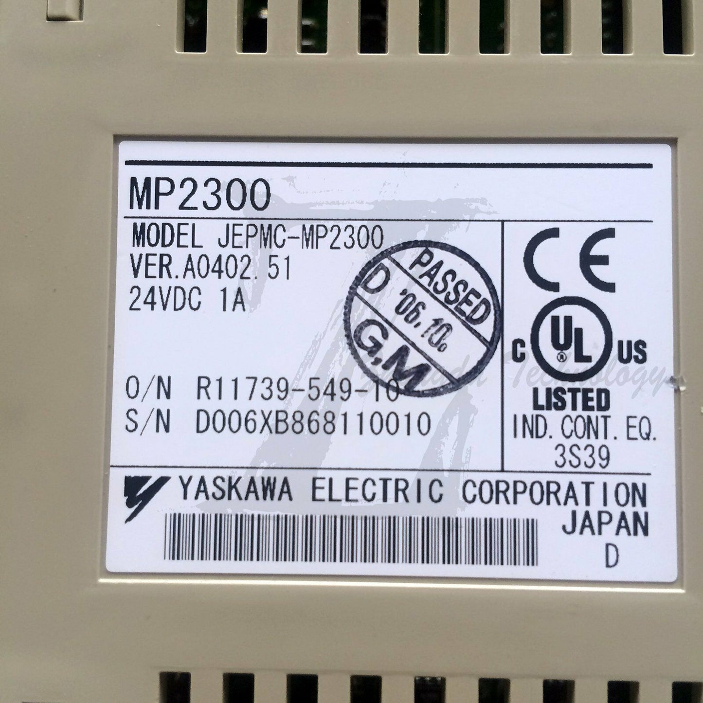 Used Yaskawa JEPMC-MP2300 Controller Tested In Good Condition - YASKAWA