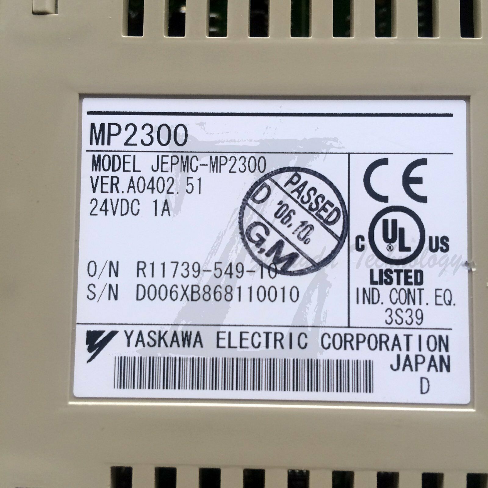 Used Yaskawa JEPMC-MP2300 Controller Tested In Good Condition - YASKAWA