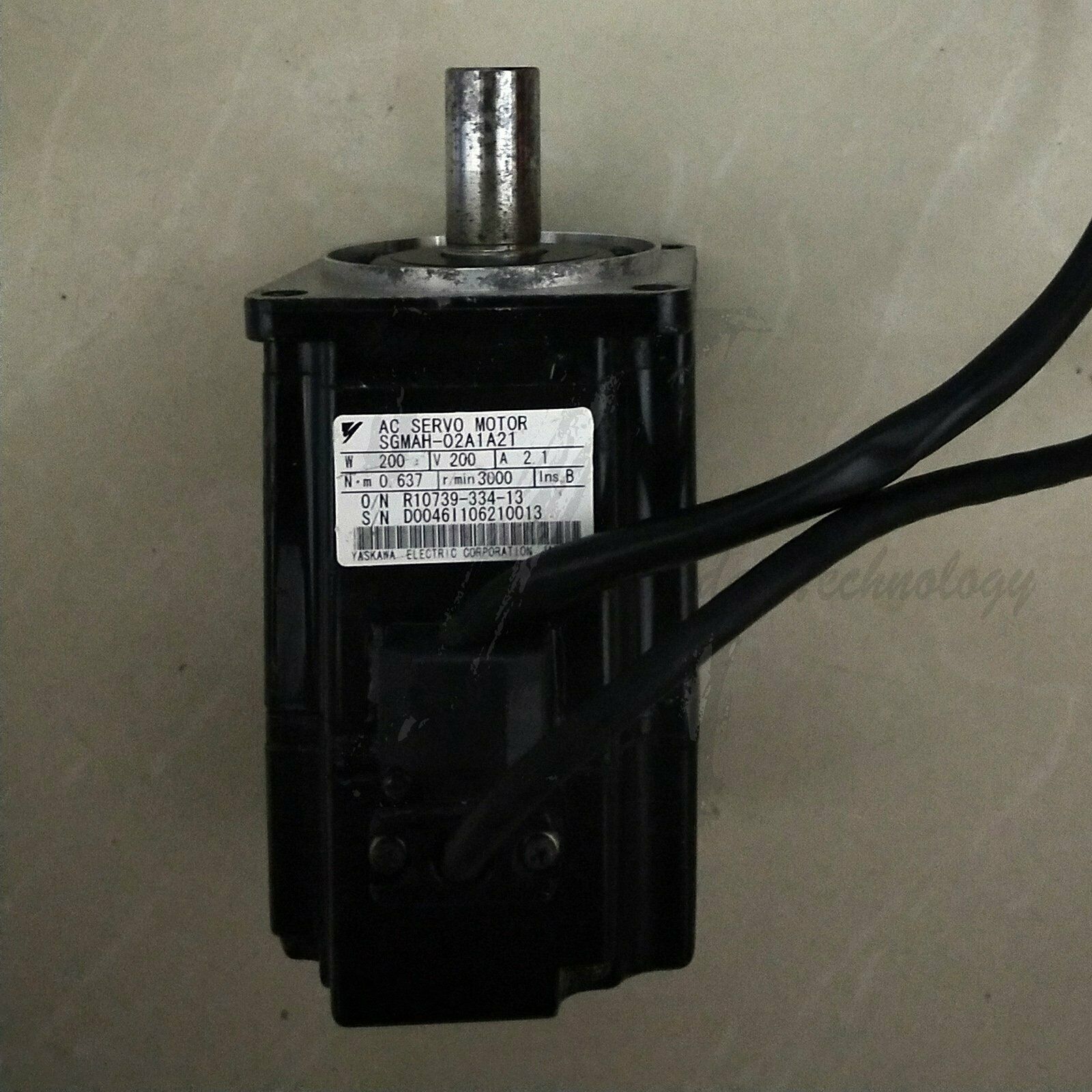 Used Yaskawa AC servo motor SGMAH-02A1A21 good test - YASKAWA