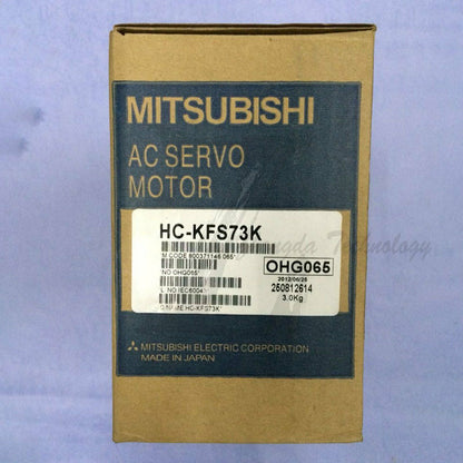 Mitsubishi Servo Motor, 0.75 kW, 103 V ac, 3000 rpm，HC-KFS73K - MITSUBISHI