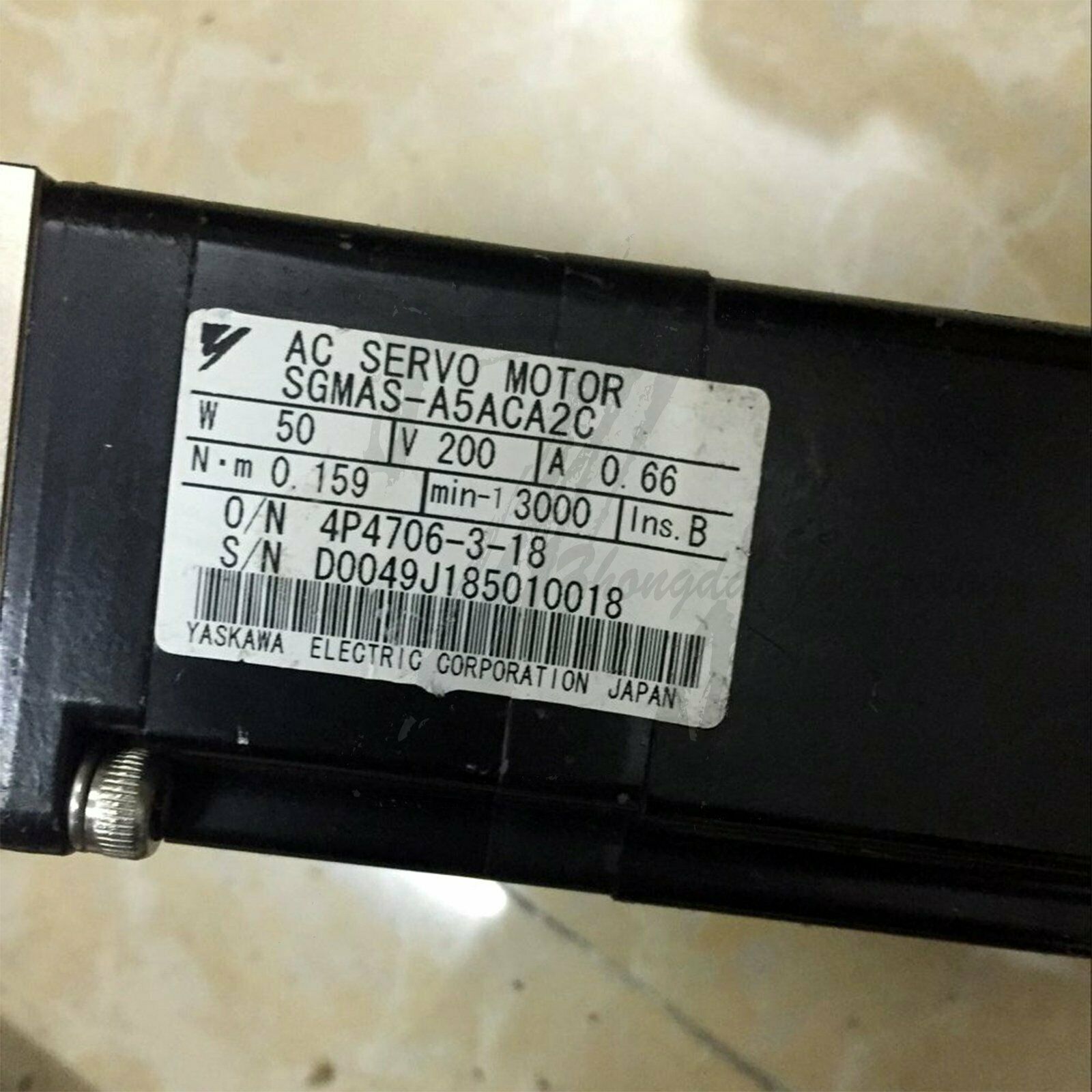 Used Yaskawa servo motor SGMAS-A5ACA2C good test - YASKAWA