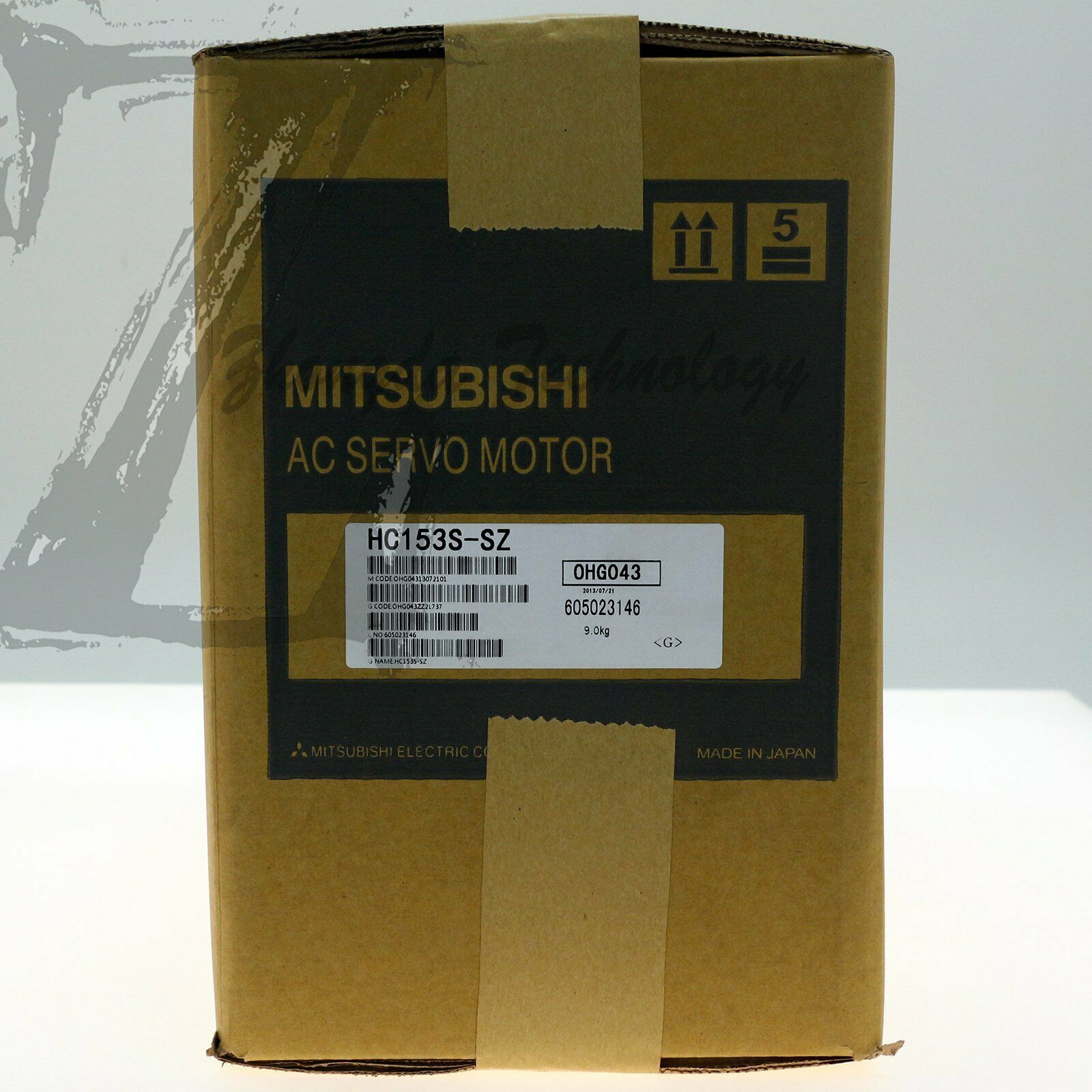 Mitsubishi Servo Motor 1.5 kW 200 V ac 47 A 3000 rpm 4.77 Nm HC153S-SZ