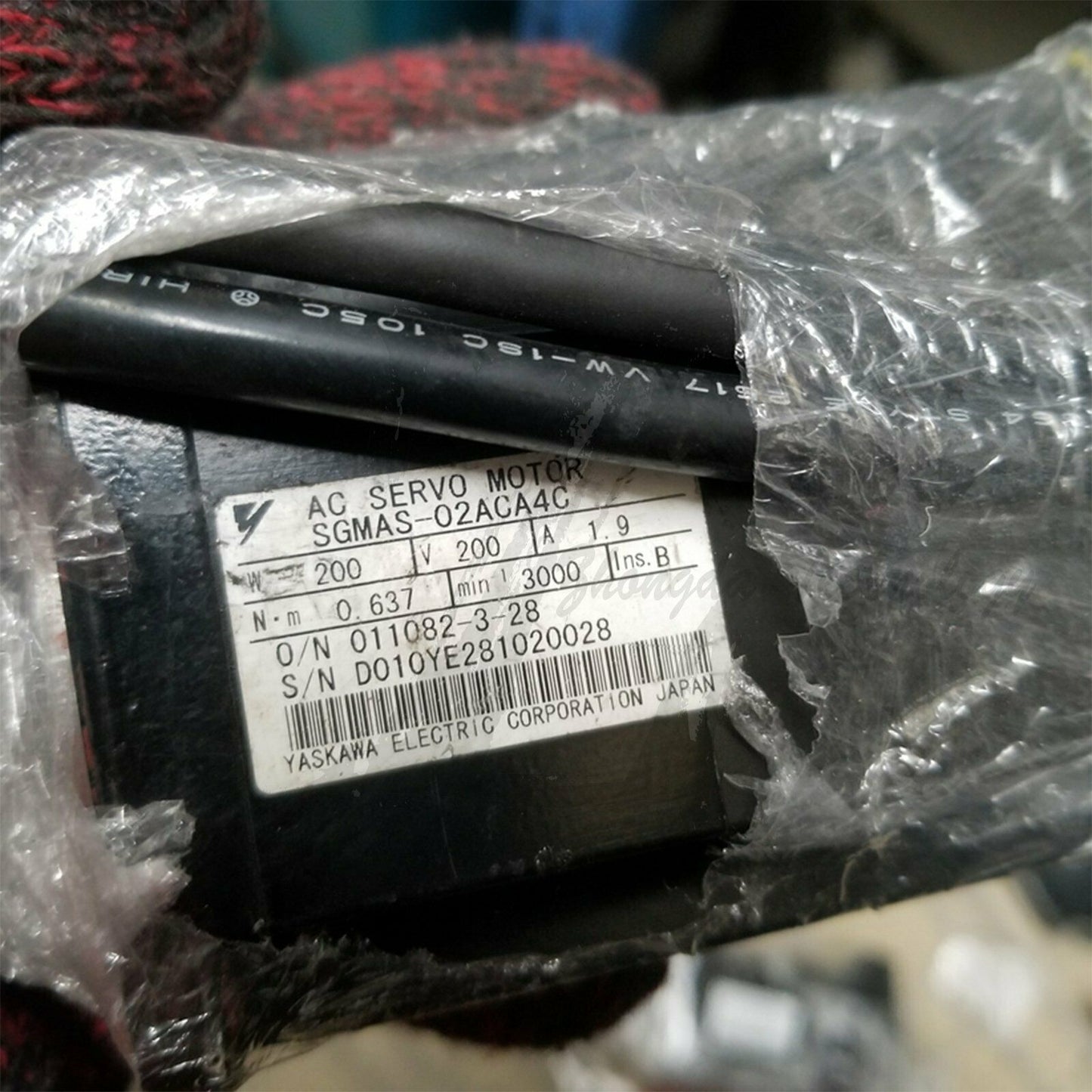 Used Yaskawa servo motor SGMAS-02ACA4C Tested In Good Condition - YASKAWA