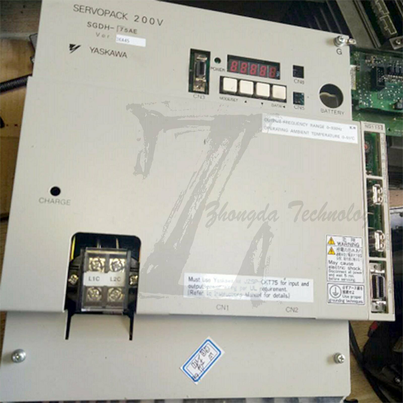 Used Yaskawa servo driver SGDH-75AE Tested Good - YASKAWA