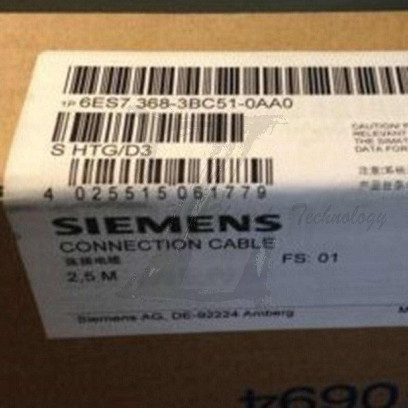 New Siemens S7-300 connecting cable 6ES7 368-3BC51-0AA0