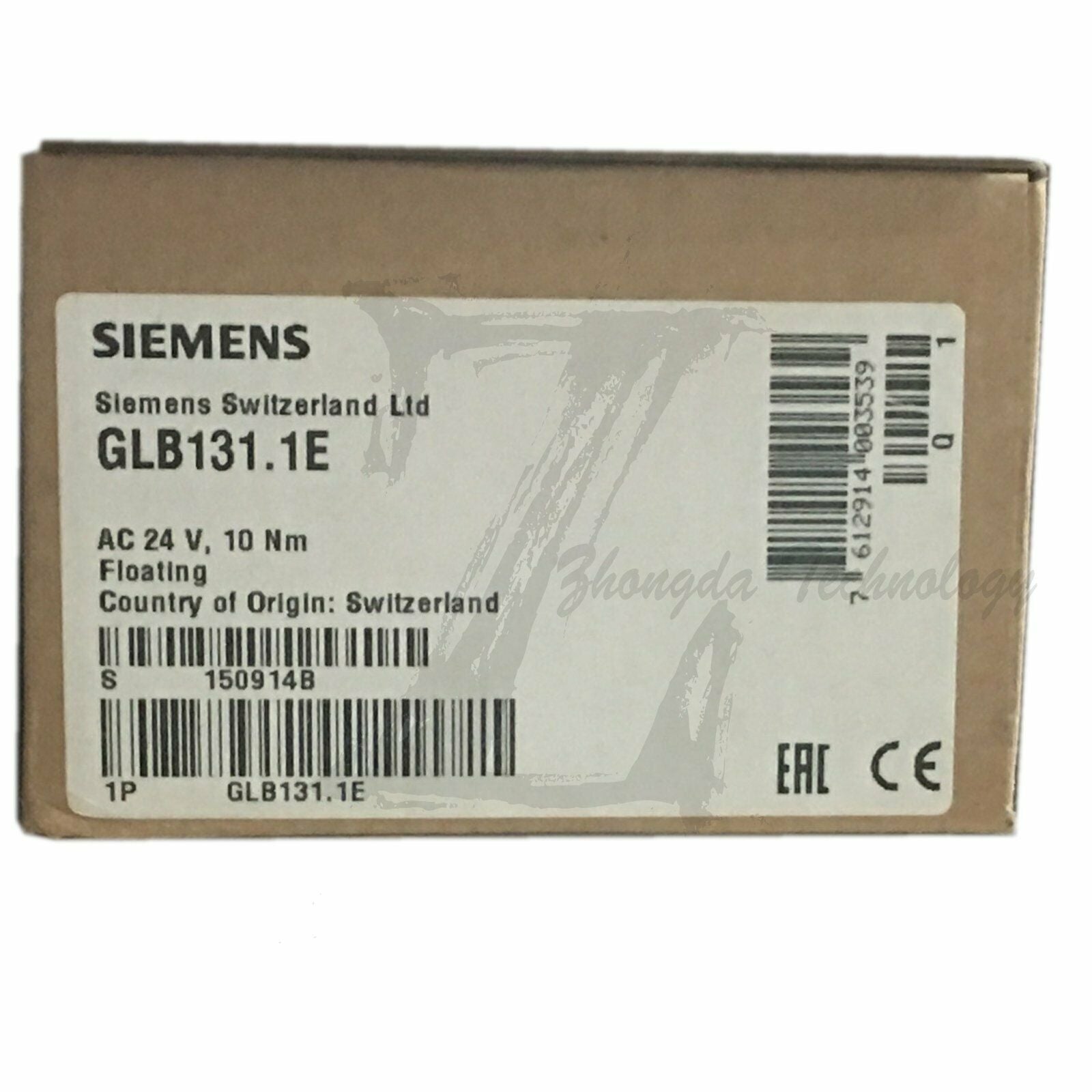 New Siemens electric damper damper actuator GLB131.1E Siemens