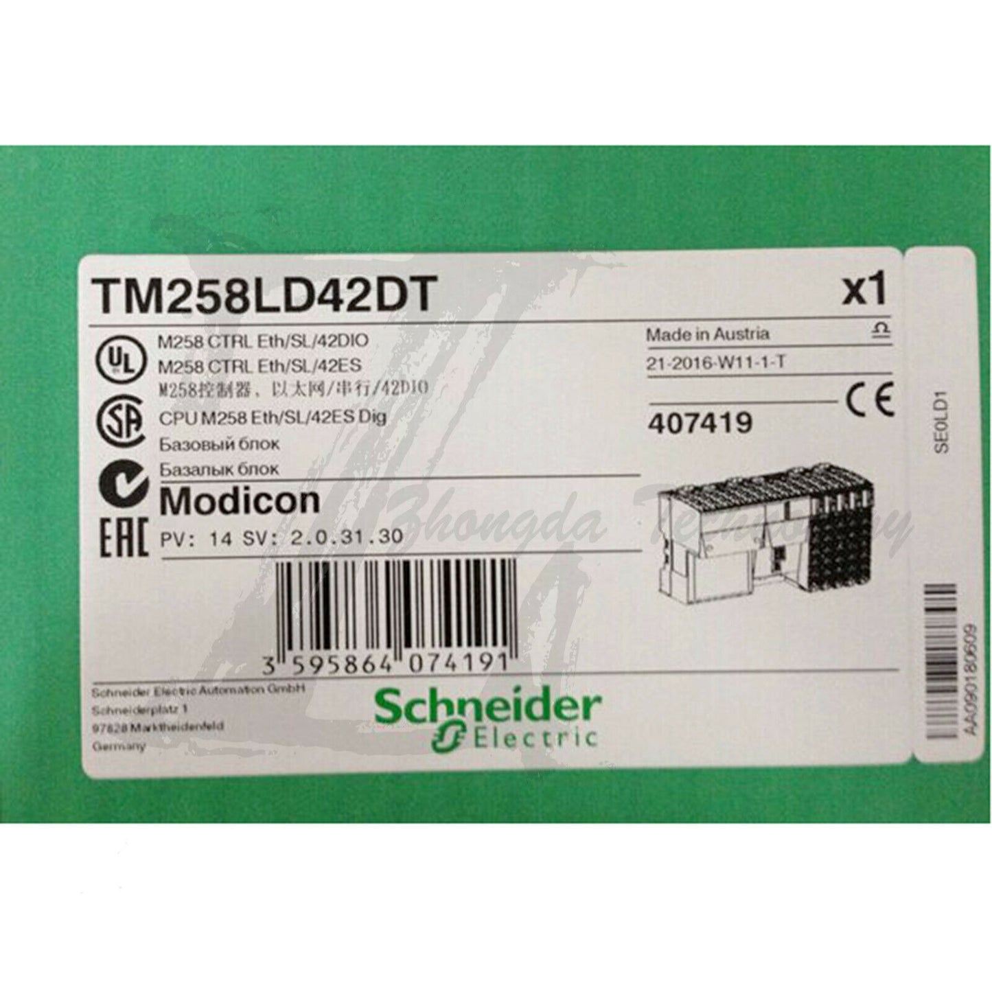 New Schneider TM258LD42DT Programmable Controller 42 I/O - 24 V DC - SCHNEIDER
