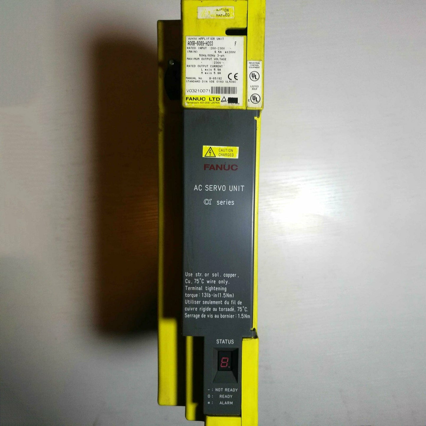Used Fanuc 2 AXIS ALPHA SERVO DRIVE MDL SVU 2-20/20，A06B-6089-H203 - FANUC