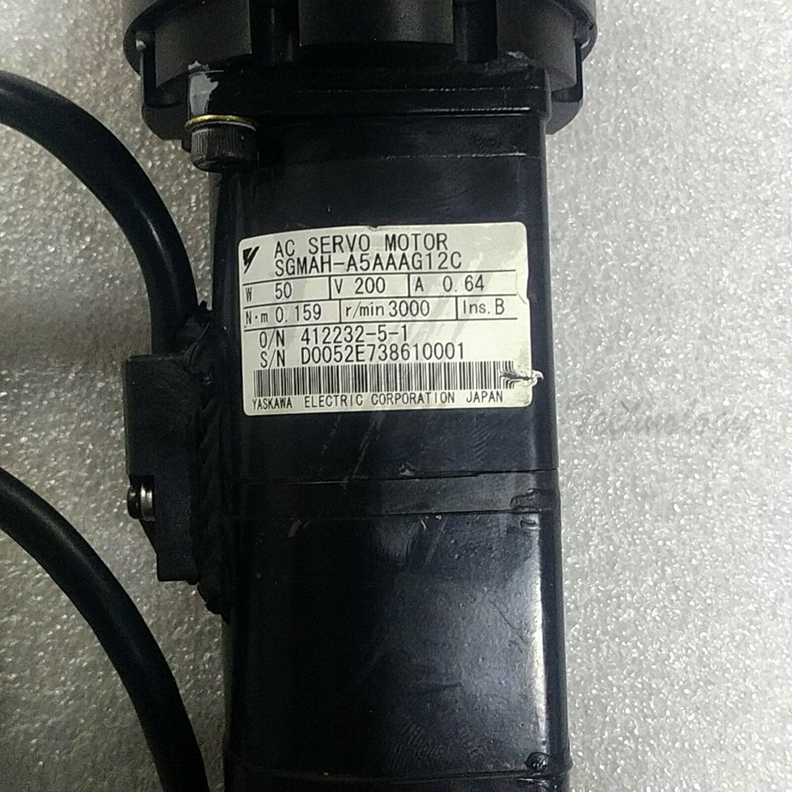 Used Yaskawa servo motor SGMAH-A5AAAG12C good test - YASKAWA