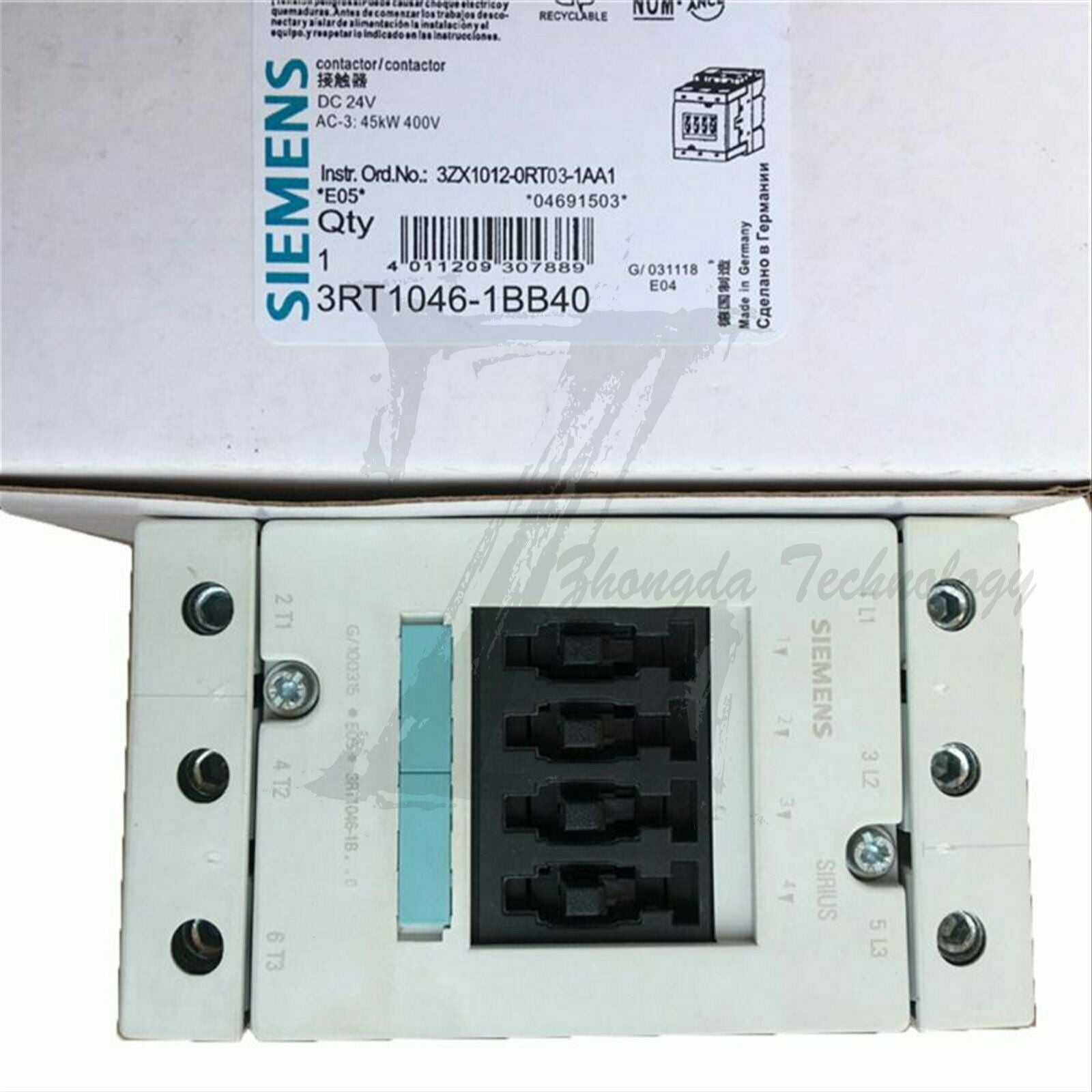 New Siemens contactor 3RT1046-1BB40 Siemens