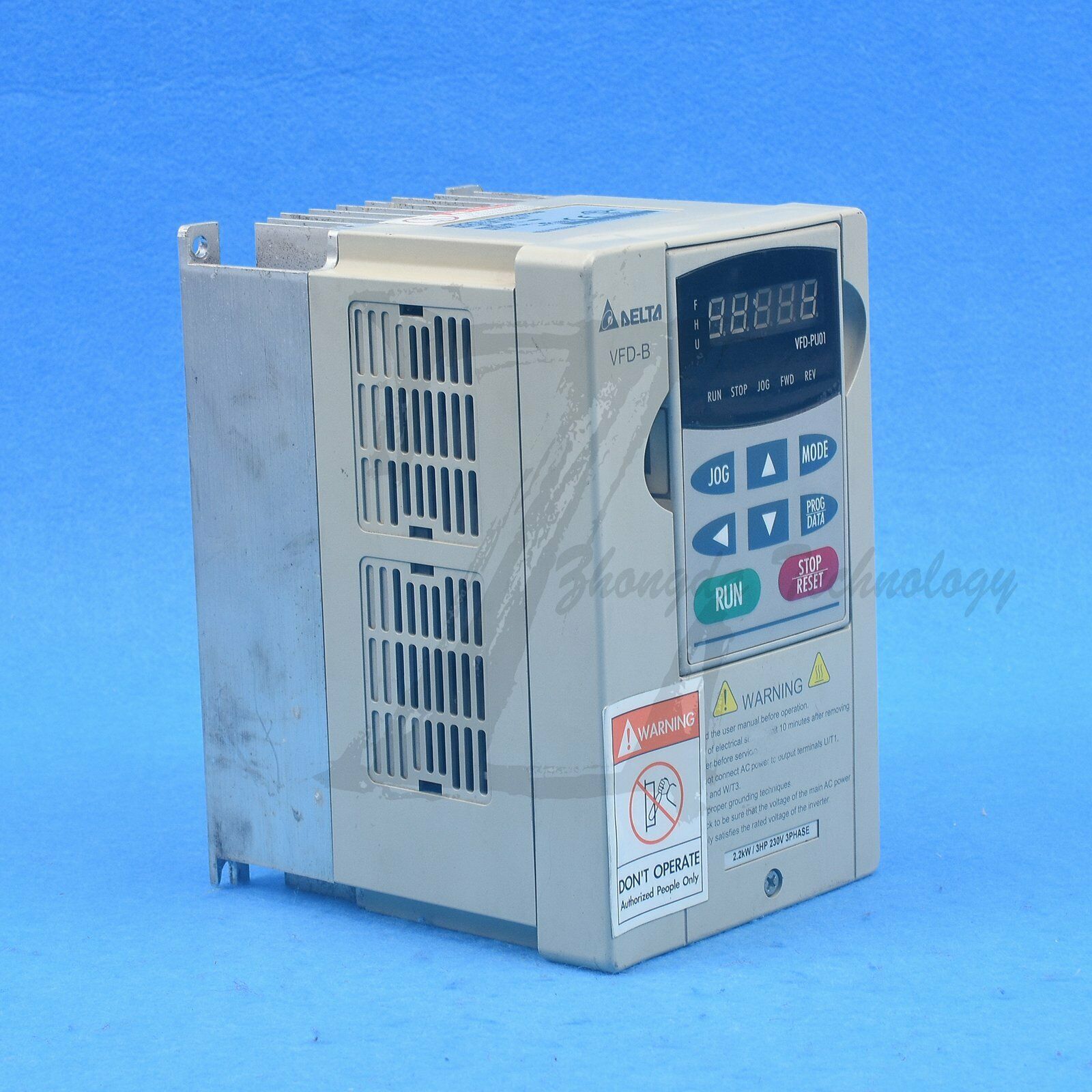 Used Delta VFD022B23B Inverter 2.2KW /220V Tested It In Good Condition Delta