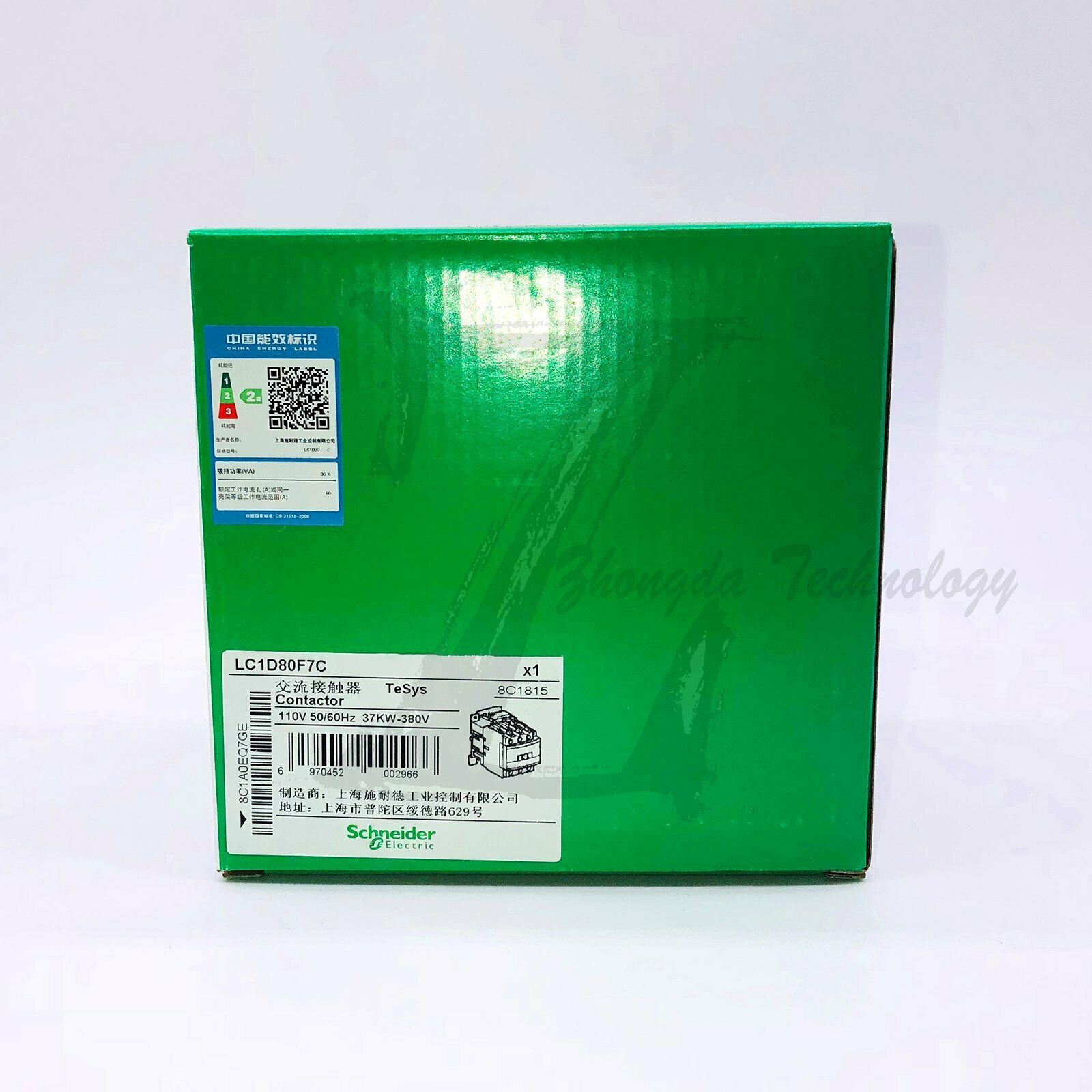 Schneider Three-pole AC contactor LC1D80F7C 80A AC110V - SCHNEIDER