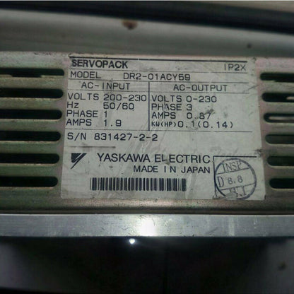 Used Yaskawa Servo unit module DR2-01ACY59 good - YASKAWA