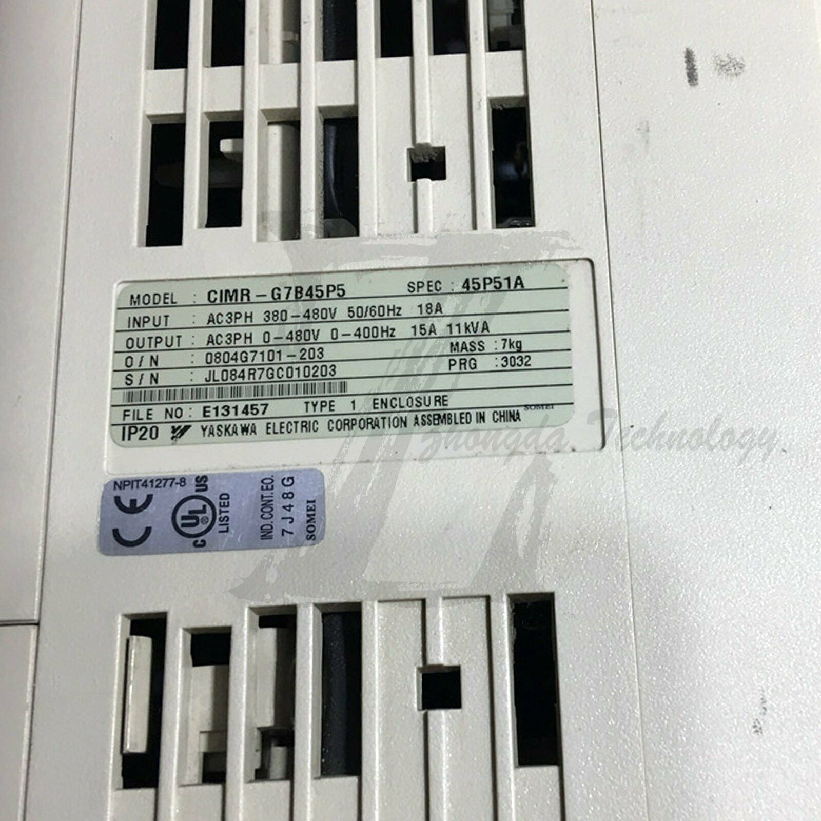 Used Yaskawa Inverter CIMR-G7B45P5 G7 5.5KW 380V - YASKAWA