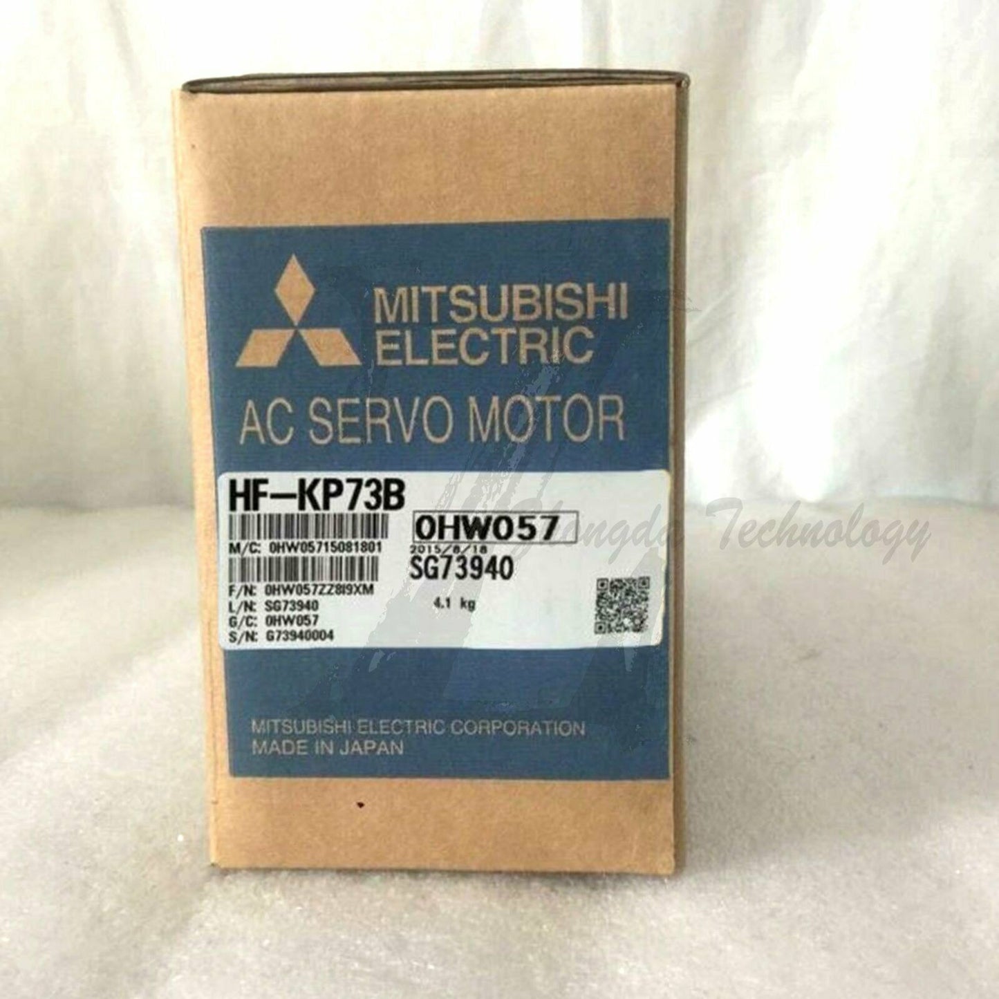 Mitsubishi Servo Motor 750 W 100 V & 200 V 15.6 A 6000 rpm 7.2 Nm HF-KP73B - MITSUBISHI